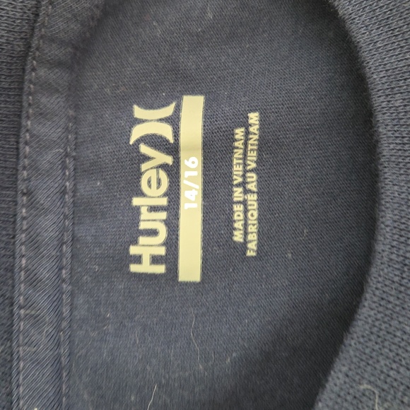 Hurley Kids Navy Short Sleeve T-Shirt with Rainbow Pocket Size 14-16 - Picture 6 of 9